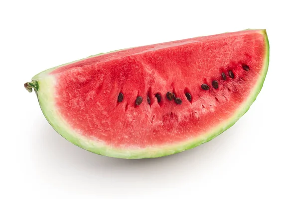 Viertel frische reife rote Wassermelone, isoliert — Stockfoto