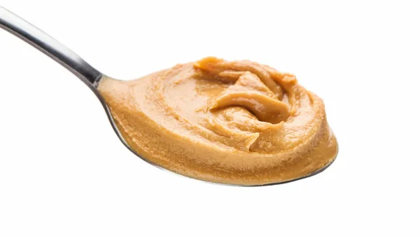 Löffel Erdnussbutter — Stockfoto