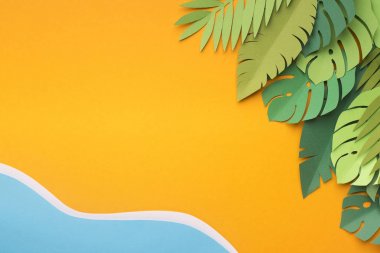 Suya yakın tropikal tatil ile Yaz yaratıcı duvar kağıdı