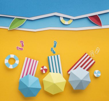 Summerr plaj aksesuarları kumlu plaja yerleştirilir
