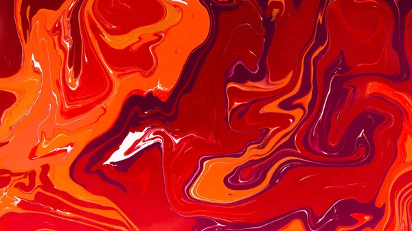 Trendy Acryl schilderij met marmer effect, koraal kleuren — Stockfoto