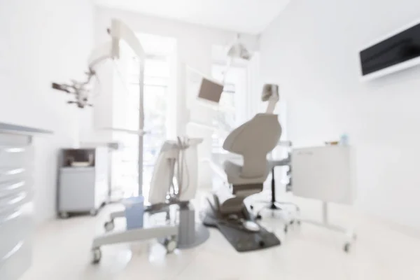 Imagen borrosa de la nueva clínica dental moderna — Foto de Stock