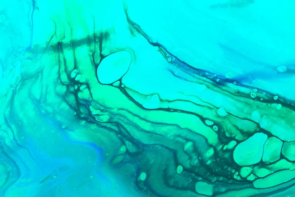 蓝色油漆、窗帘和涡旋水下抽象背景 — 图库照片