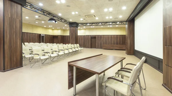 Interior de la sala de conferencias con lugar para altavoz — Foto de Stock