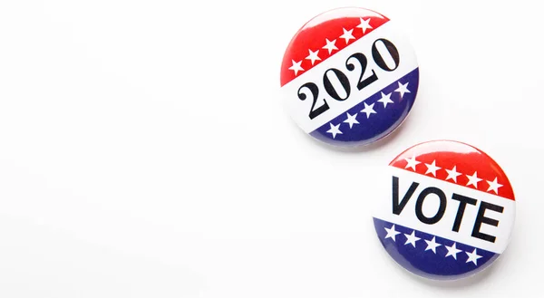 Vote Buttons Badge Isolated on White Background — Stock Photo, Image