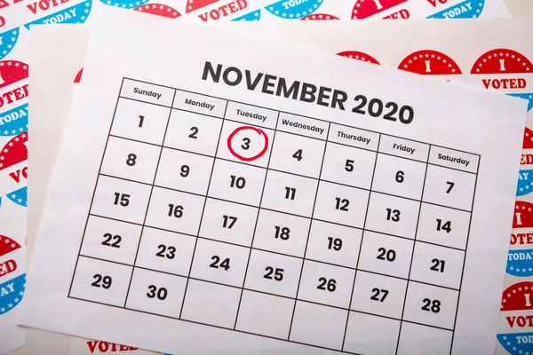 11月20日美国民主选举投票提醒 — 图库照片