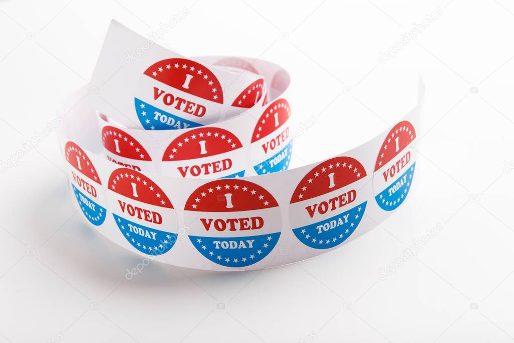 Vote symbol stickers Isolated on White Background