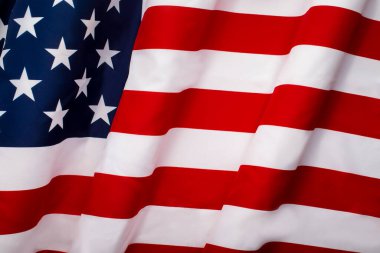 Fotokopi alanı ile ulusal Amerikan bayrağını sallama