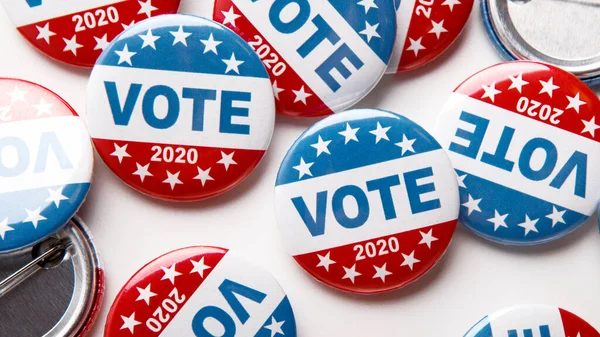 United States of America president voting 2020. Election voting buttons — Stock Photo, Image