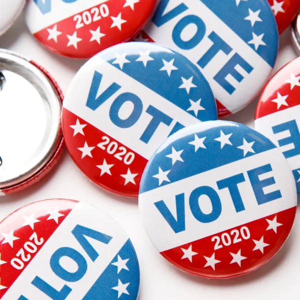 Завершення виборів до виборів до США 2020 року на білих — стокове фото