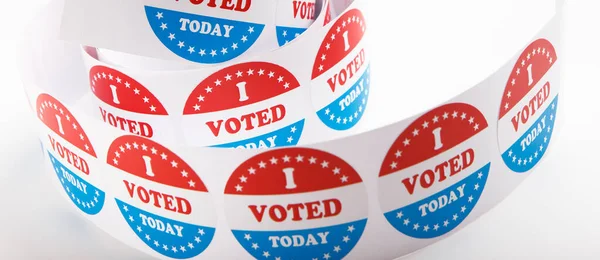 Presidential US election 2020, vote stickers roll close up — Stock Photo, Image