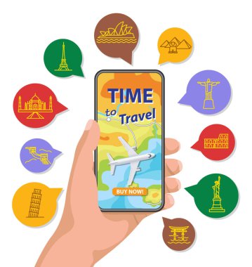 Uçuş biletleri rezervasyonu için yaratıcı resim