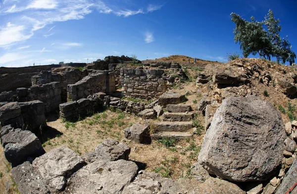 Excavaciones Del Antiguo Asentamiento Ninfeo Crimea Cerca Ciudad Kerch — Foto de Stock