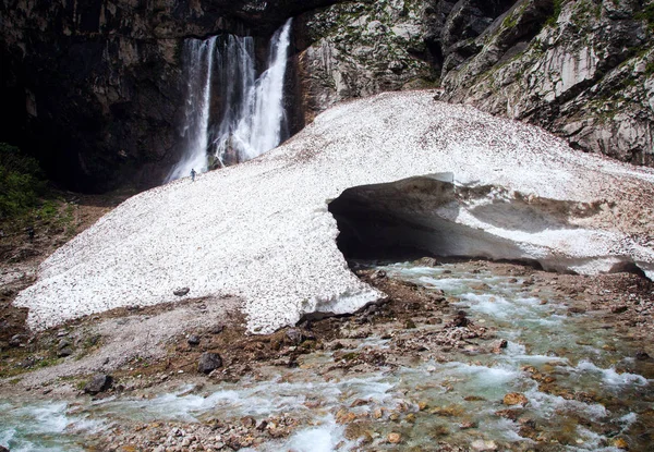 Der Größte Wasserfall Von Abchasien Gegsky Falls — Stockfoto