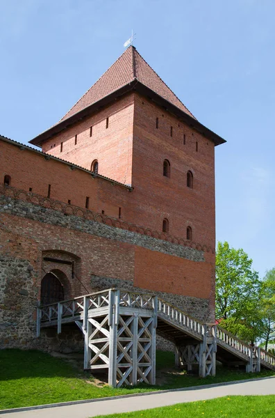 Belarus Historic Castle City Lida Spring — Stock Photo, Image