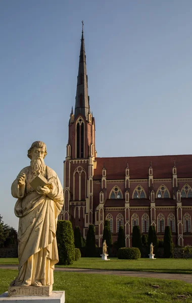 Największy Kościół Białorusi Znajduje Się Gervyaty Kościół Świętej Trójcy — Zdjęcie stockowe