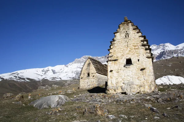 Tsimiti-věžový komplex v Severní Osetii — Stock fotografie