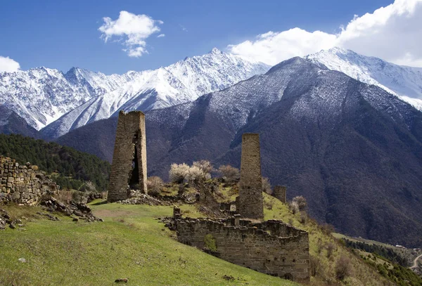 İlkbaharda İnkar'da Falhat kule kompleksi