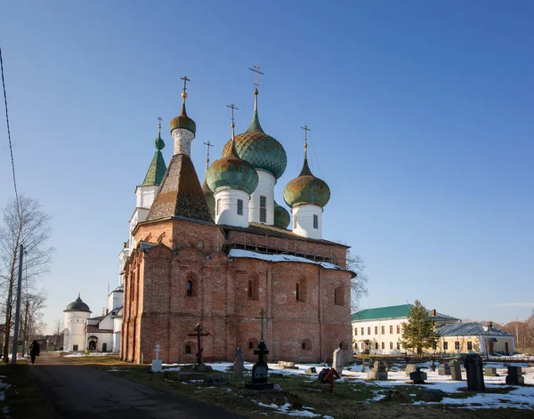 Самый Древний Монастырь Ростова Великого Богоявленский Авраамиевский Монастырь — стоковое фото