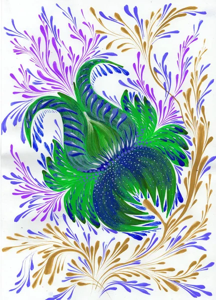 izole dekoratif parlak boyalı çiçek guaj boyalar