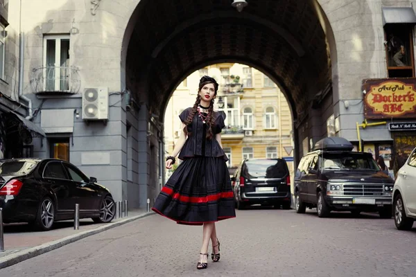 Gorgeous Young Female Fashion Model Posing — Stock Photo, Image