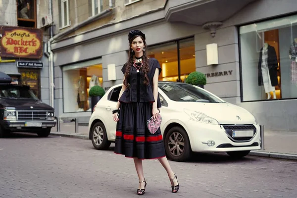 Gorgeous Young Female Fashion Model Posing — Stock Photo, Image