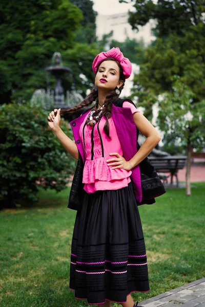 Gorgeous Young Female Fashion Model Posing — Stock Photo, Image