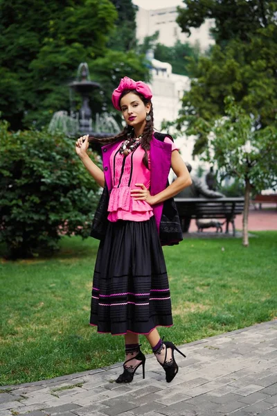 Gorgeous Young Female Fashion Model Posing — Stock Photo, Image