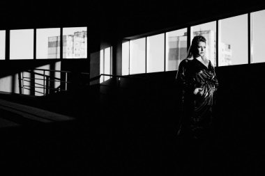 Young beautiful seductive woman posing 