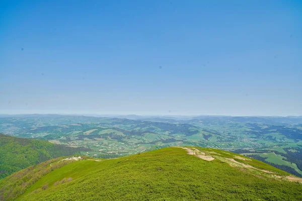 Mountain Peak Range Landscape Green Mountain Range View — Stock Photo, Image