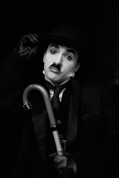 portrait of male Mime artist 