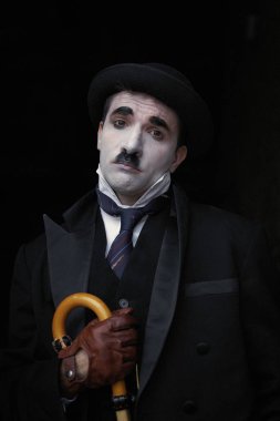 erkek Mime sanatçının portresi   