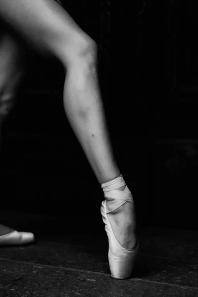 Vue Partielle Des Jambes Danseur Ballet — Photo