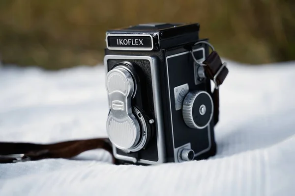 Oude Duitse Medium Formaat Tlr Camera Zeiss Ikon Ikoflex — Stockfoto