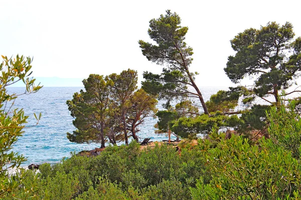 Przytulna peleryna na Morzu Adriatyckim — Zdjęcie stockowe