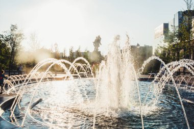 Güzel kız Montreal Kanada seyahat