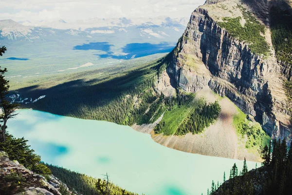 Vacker Utsikt Över Lake Louise Banff Kanada — Stockfoto