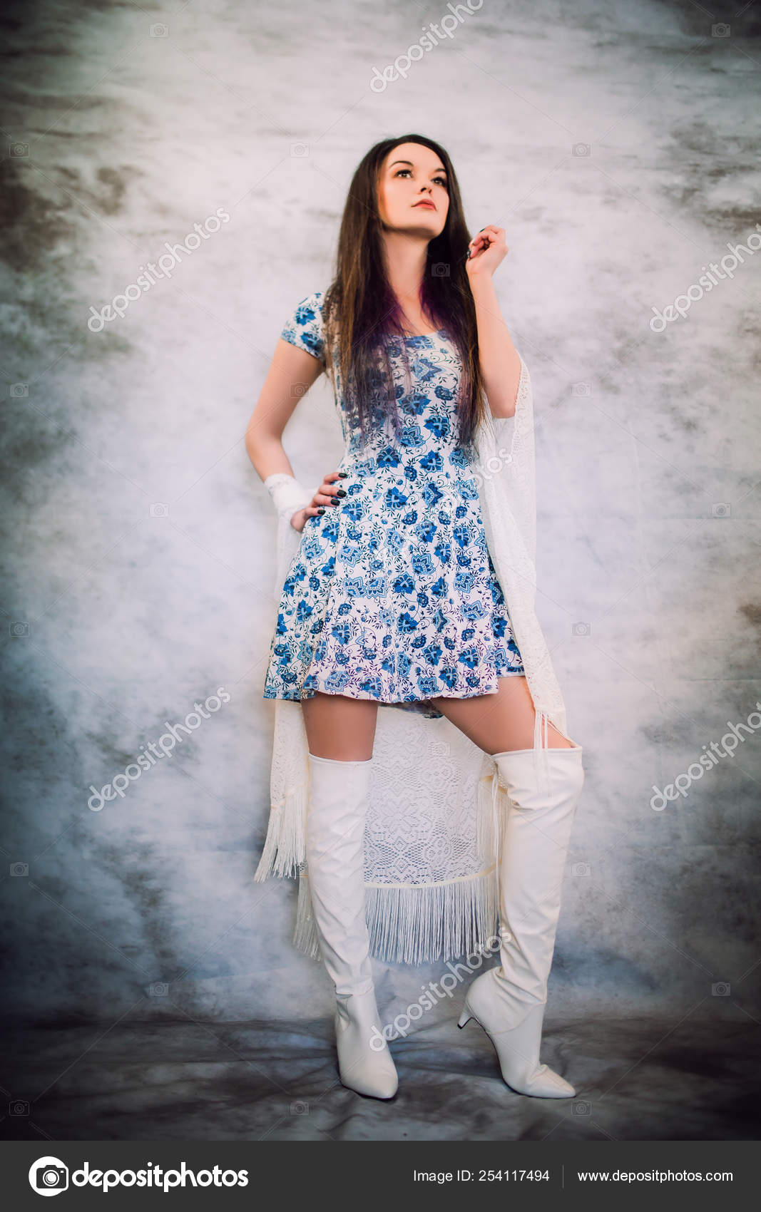 blue dress boots