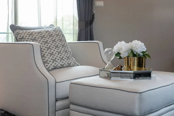 Classic Style Living Room Sofa Set Pillows Interior Decoration Design — Stock Photo, Image