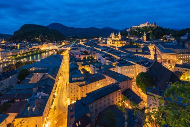 Salzburg siluetinin güzel görünümü