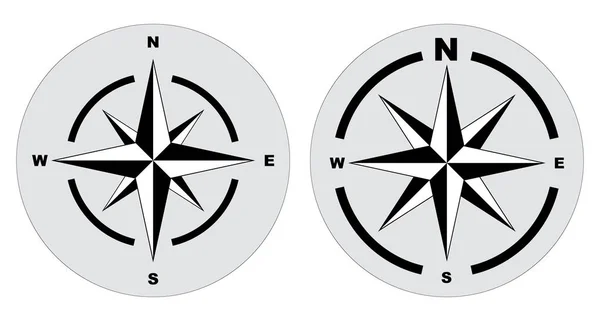 Sada konceptu kompasu nebo Severní šipky. — Stockový vektor
