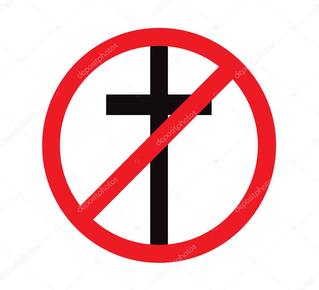 No religion sign background