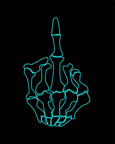 Orta parmak neon renk