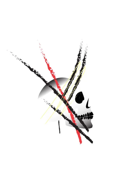 Icono Cráneo Indio Con Plumas Simplemente Minimalista — Vector de stock
