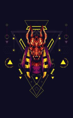 Anubis kutsal geometri sanat