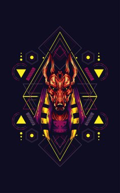 Anubis kutsal geometri sanat