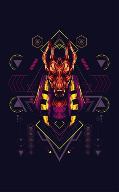 Anubis kutsal geometri sanat