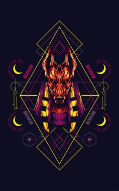 Anubis kutsal geometri sanat