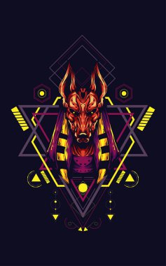 Anubis kutsal geometri sanat