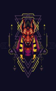 Anubis kutsal geometri sanat